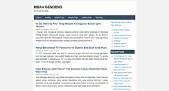 Desktop Screenshot of mbahgendeng.com